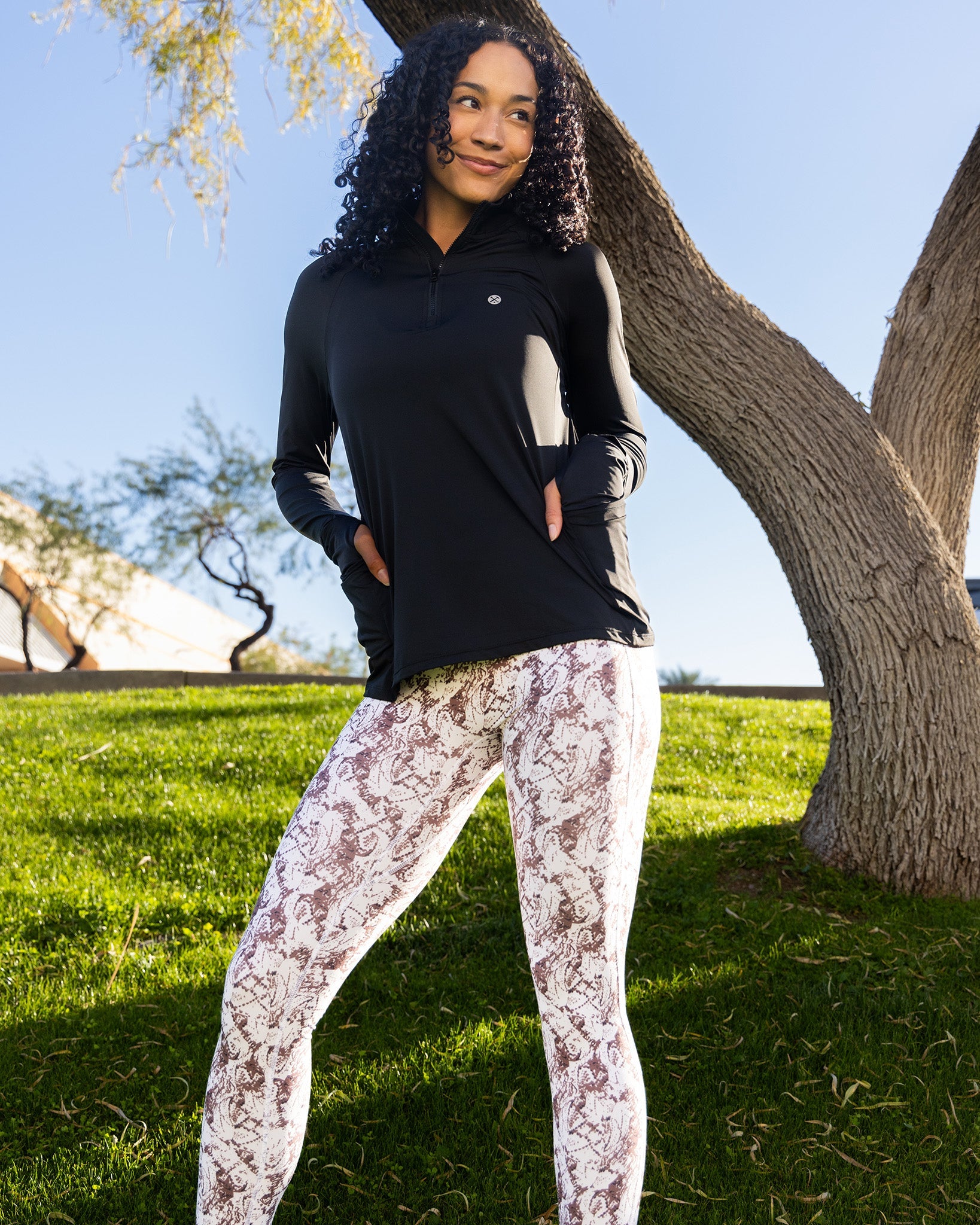 Women's Pace Quarter Zip - Black - Dixxon Flannel Co.