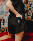 Women's Pajama Shorts - Black - Dixxon Flannel Co.