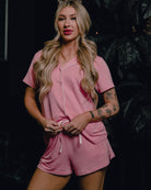 Women's Pajama Shorts - Pink - Dixxon Flannel Co.