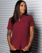 Women's Party Hammers Party Shirt - Maroon & Black - Dixxon Flannel Co.