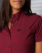 Women's Party Hammers Party Shirt - Maroon & Black - Dixxon Flannel Co.