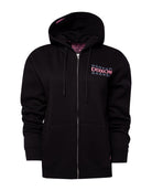 Women's Pink Plaid Palace Zip Up Hoodie - Black - Dixxon Flannel Co.