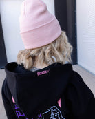Women's Pink Plaid Palace Zip Up Hoodie - Black - Dixxon Flannel Co.