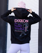 Women's Pink Plaid Palace Zip Up Hoodie - Black - Dixxon Flannel Co.