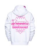 Women's Pink Stardust Zip Up Hoodie - White - Dixxon Flannel Co.
