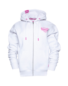 Women's Pink Stardust Zip Up Hoodie - White - Dixxon Flannel Co.