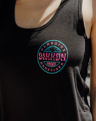 Women's Pink Sunbather Flowy Tank - Black - Dixxon Flannel Co.