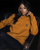 Women's Pocket Crewneck Sweatshirt - Camel - Dixxon Flannel Co.