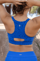 Women's Range Sports Bra - Cobalt Terazzo - Dixxon Flannel Co.