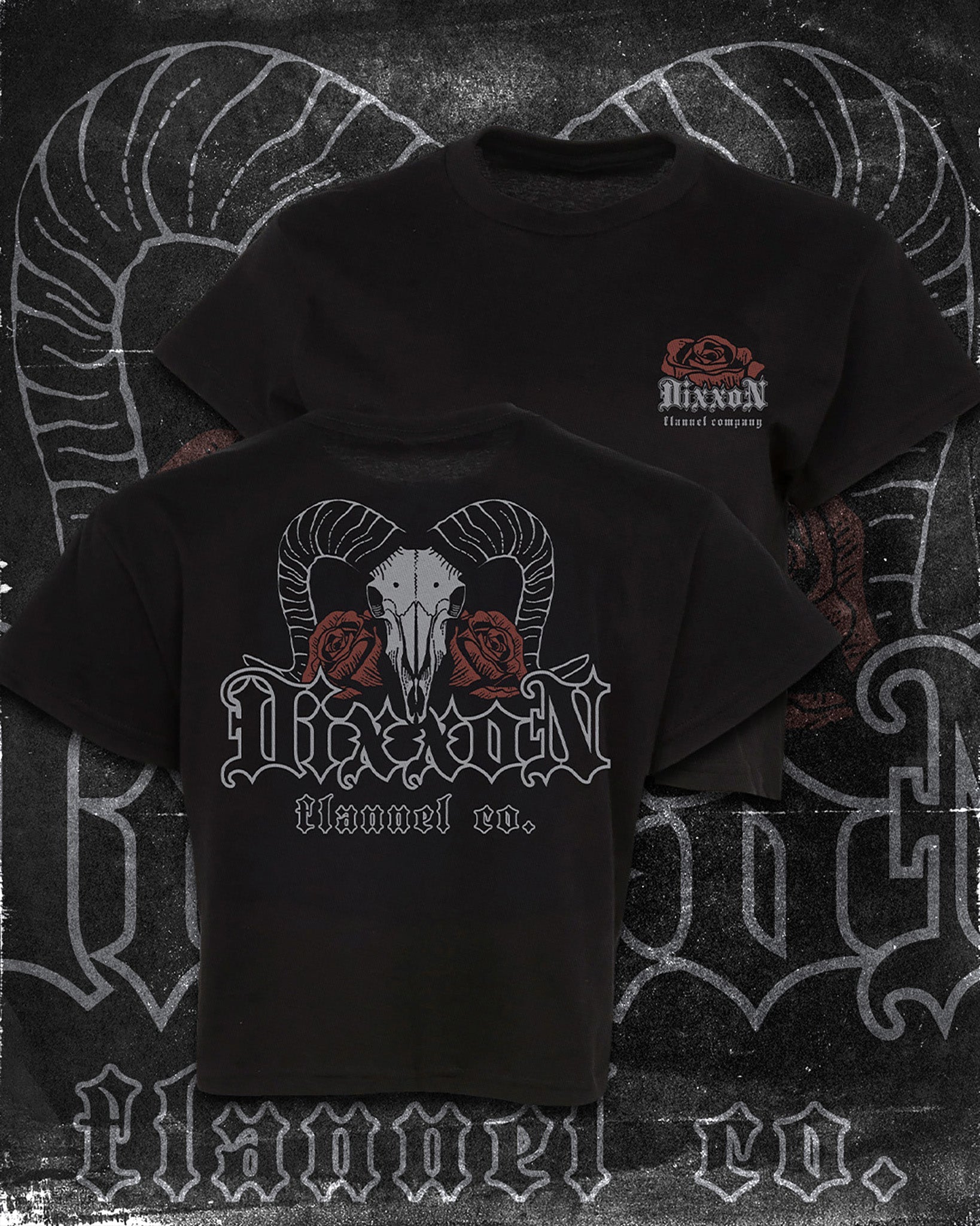 Women's Rebel Bloom Crop Top   - Black - Dixxon Flannel Co.