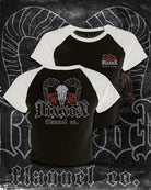 Women's Rebel Bloom Raglan Tee - Black & White - Dixxon Flannel Co.