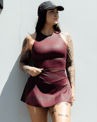 Women's Red Racer Crop Top - Dixxon Flannel Co.