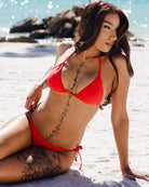 Women's Red String Bikini Bottom - Dixxon Flannel Co.
