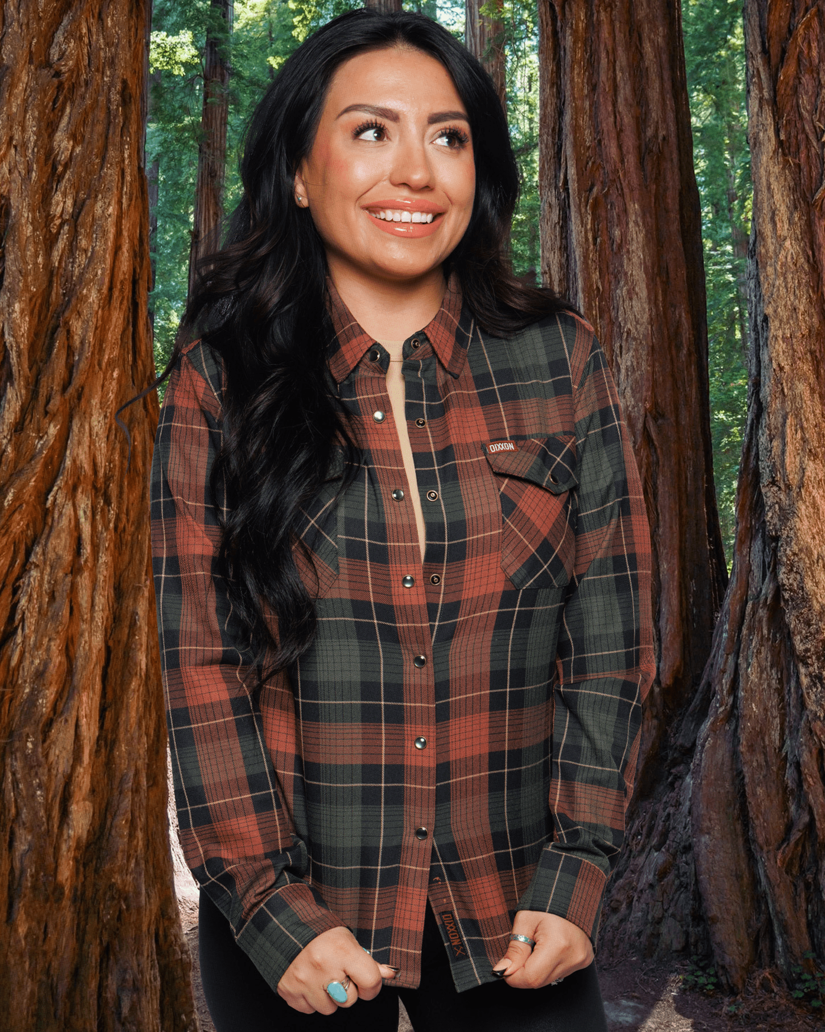 Women's Redwood Forest Flannel - This Land Series - Dixxon Flannel Co.