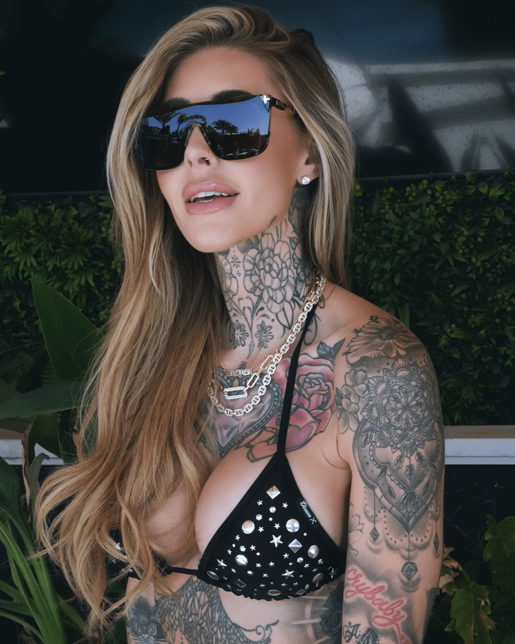 Women's Rhinestone Cowgirl String Bikini Top - Dixxon Flannel Co.