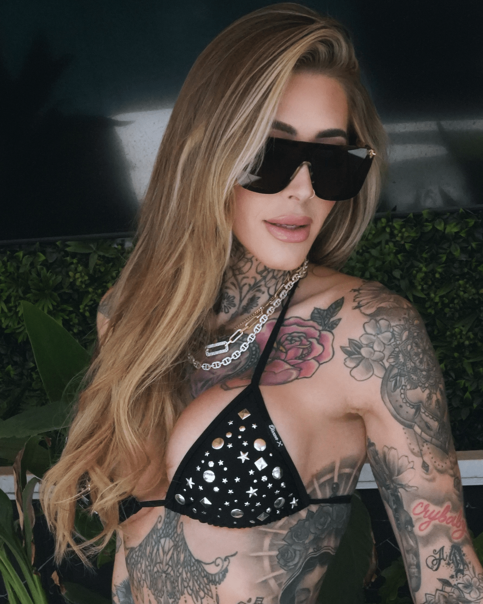 Women's Rhinestone Cowgirl String Bikini Top - Dixxon Flannel Co.