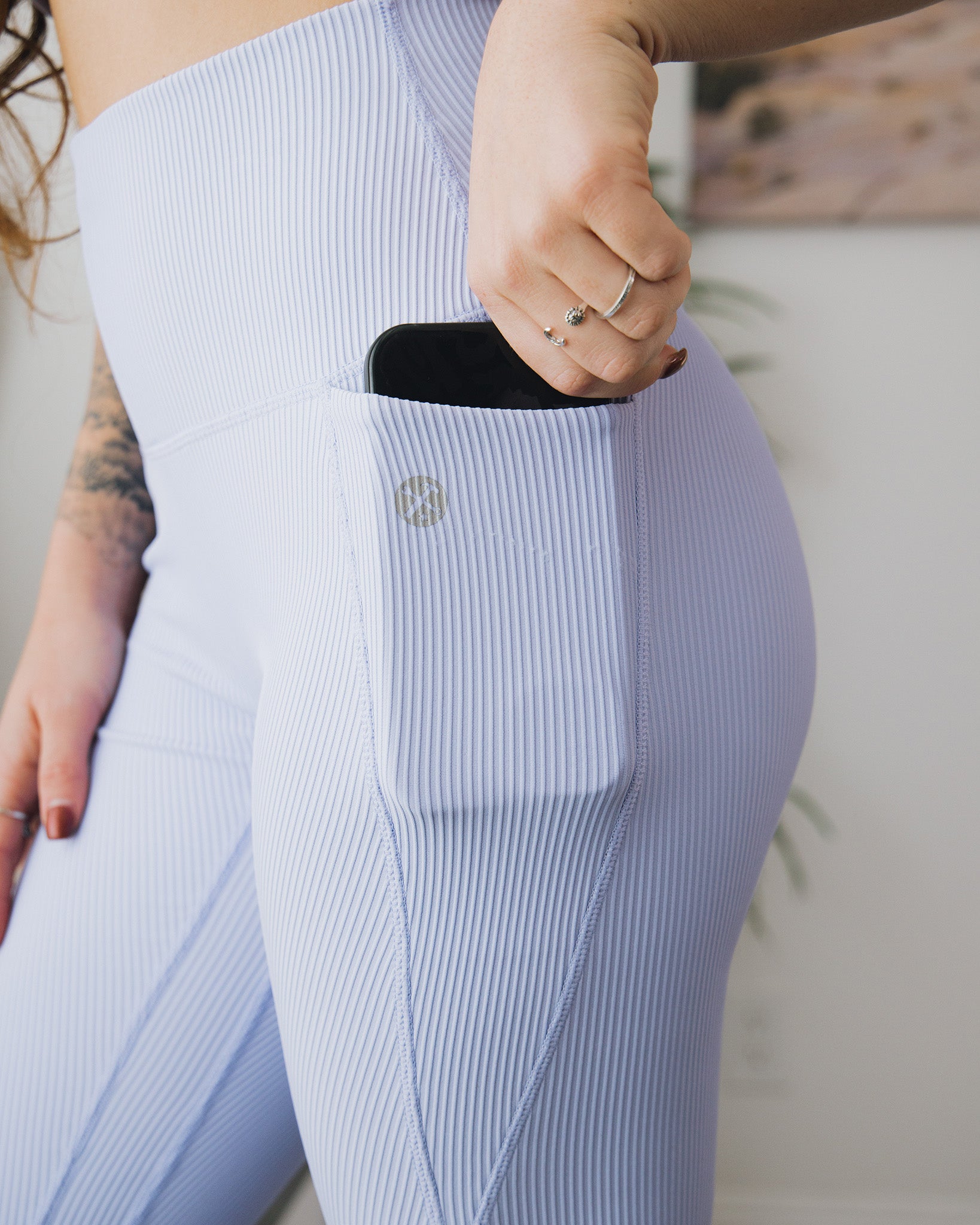 Women's Ribbed Leggings - Lavender - Dixxon Flannel Co.