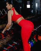 Women's Ribbed Leggings - Red - Dixxon Flannel Co.