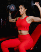 Women's Ribbed Leggings - Red - Dixxon Flannel Co.