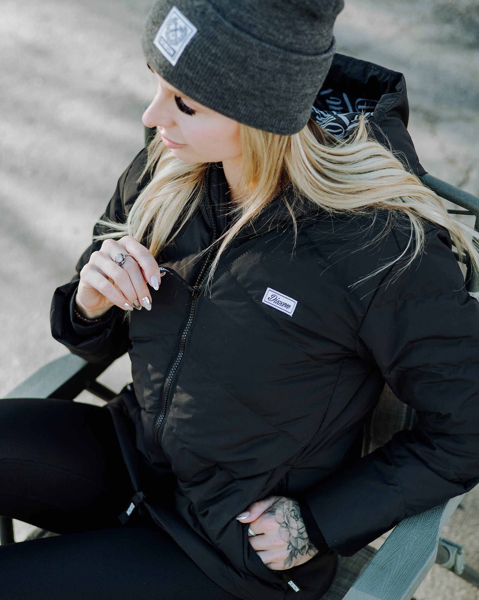 Women's Ridge Down Jacket - Black - Dixxon Flannel Co.