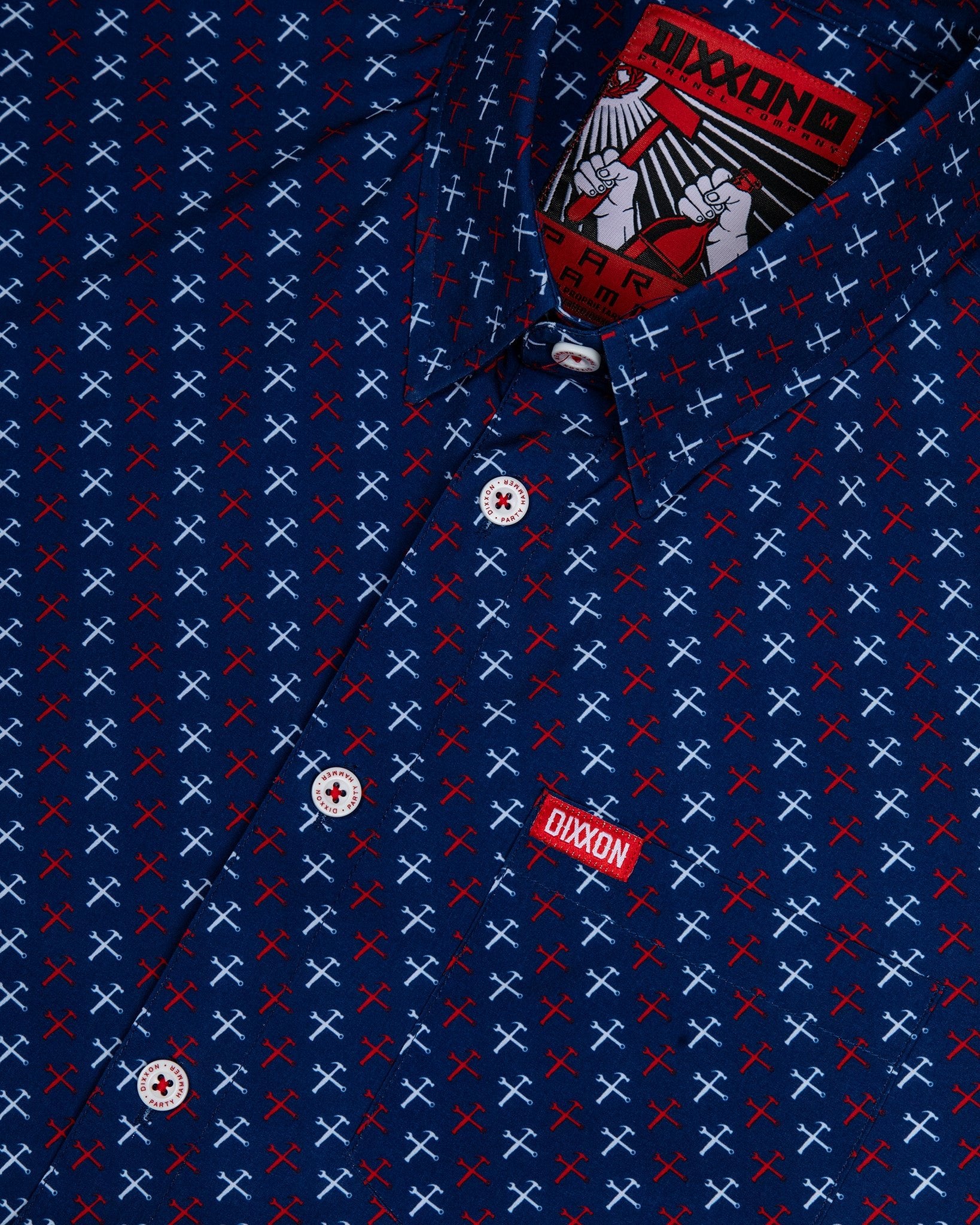 Women's RWB Party Hammers Party Shirt - Blue - Dixxon Flannel Co.
