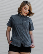 Women's Salty Dog Party Shirt - Gray & White - Dixxon Flannel Co.
