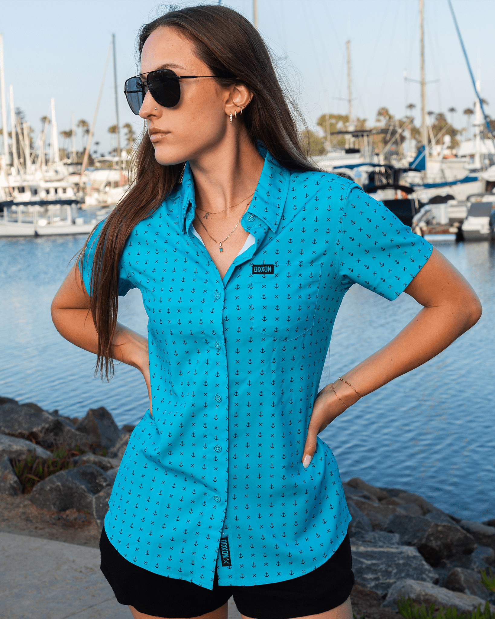 Women's Salty Dog Party Shirt - Tiffany - Dixxon Flannel Co.
