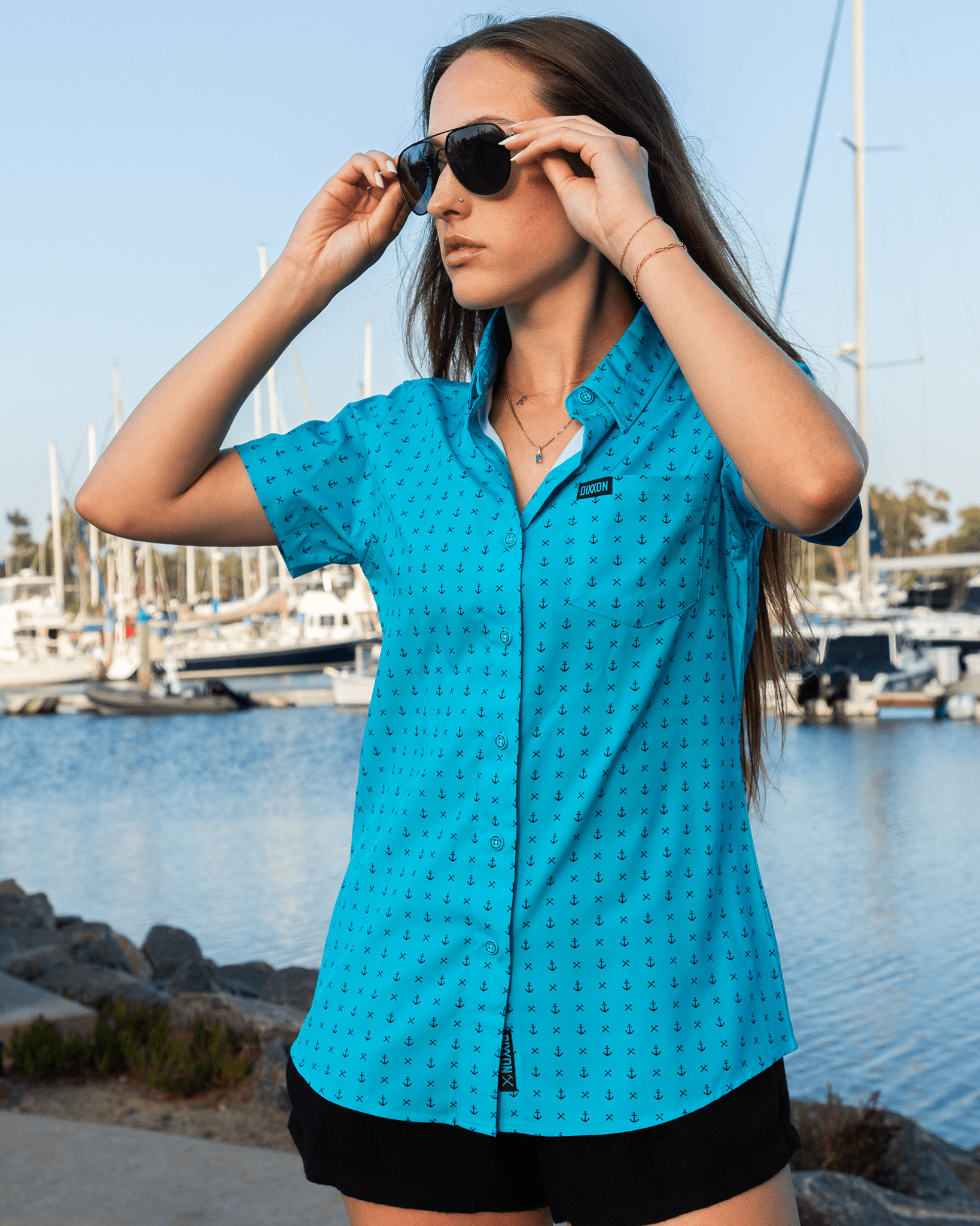 Women's Salty Dog Party Shirt - Tiffany - Dixxon Flannel Co.