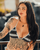 Women's Serape String Bikini Top - Black - Dixxon Flannel Co.