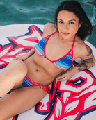 Women's Serape String Bikini Top - Red, White, & Blue - Dixxon Flannel Co.