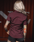 Women's Simple Mind Party Shirt - Black & Red - Dixxon Flannel Co.