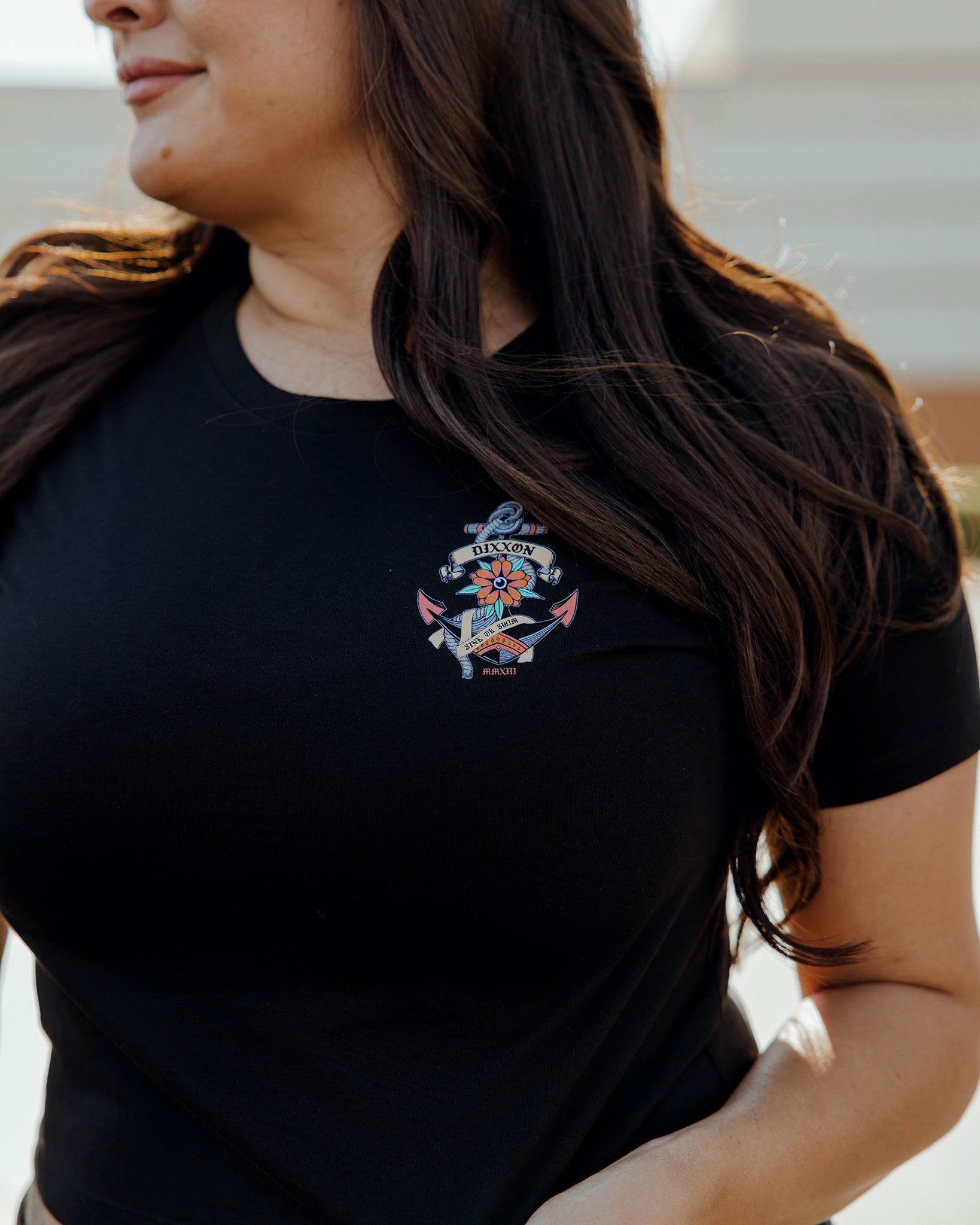 Women's Sink Or Swim Crop Top - Black | Dixxon Flannel Co.