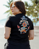Women's Sink Or Swim Crop Top - Black - Dixxon Flannel Co.