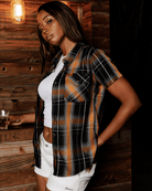 Women's Smoked Oak Bamboo Short Sleeve - Dixxon Flannel Co.