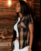 Women's Smoked Oak Bamboo Short Sleeve - Dixxon Flannel Co.