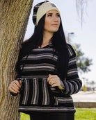 Women's Smuggler Hoodie - Black & White - Dixxon Flannel Co.