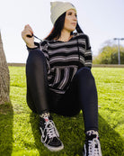 Women's Smuggler Hoodie - Black & White - Dixxon Flannel Co.
