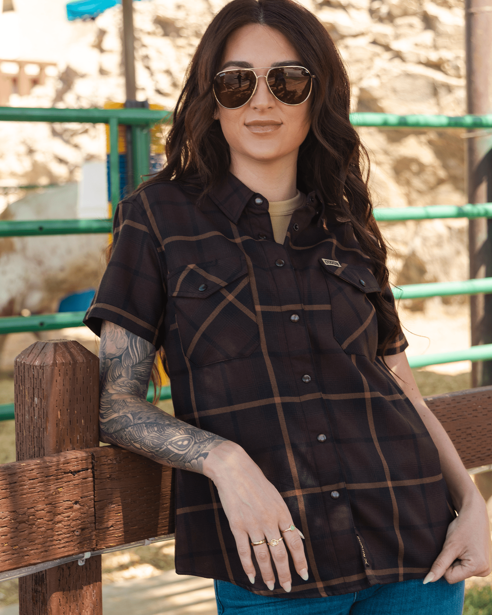 Women's Stockyard Short Sleeve Flannel - Dixxon Flannel Co.