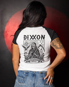 Women's Tarot Raglan Tee - White & Black - Dixxon Flannel Co.