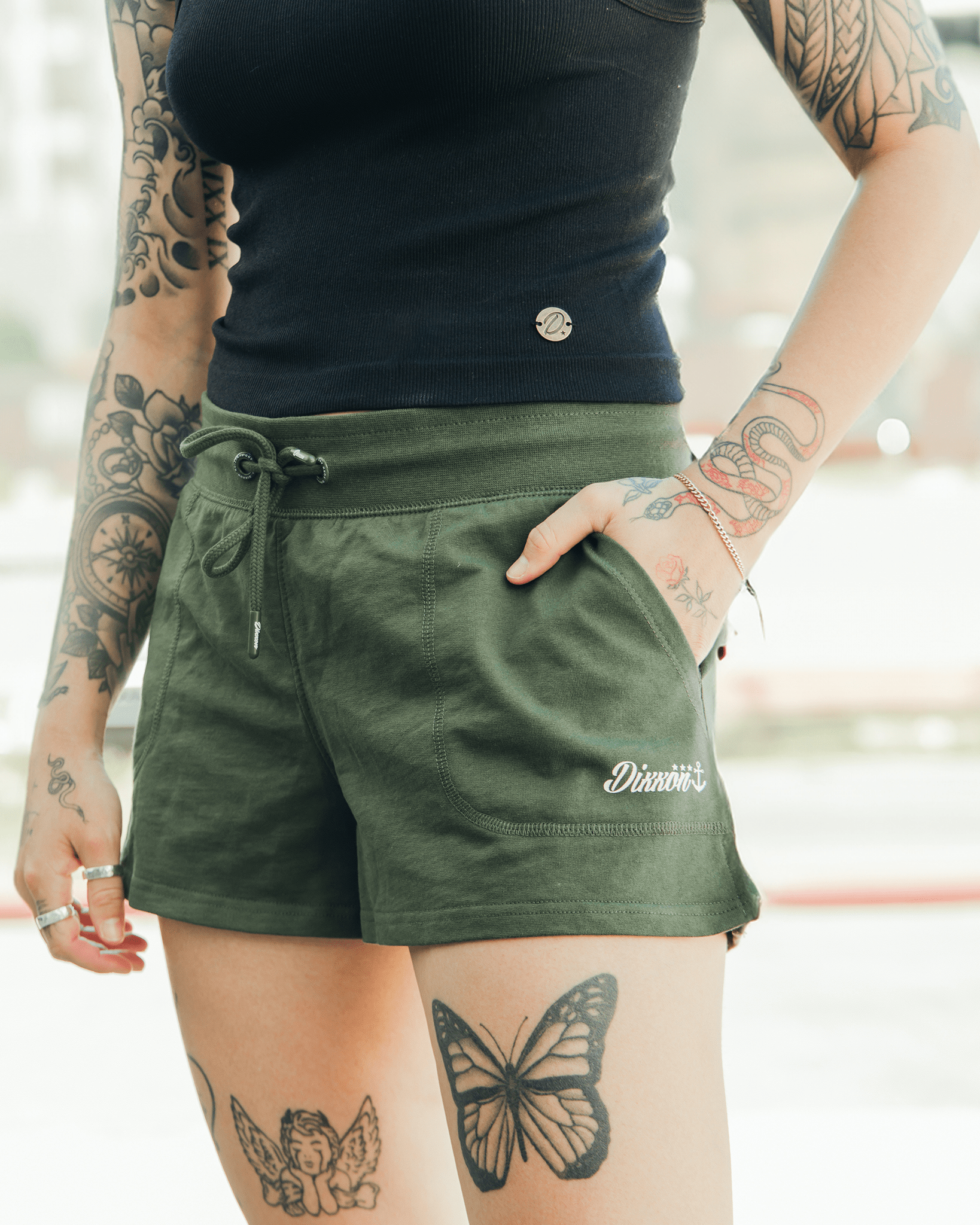 Women's Terry Shorts - O.D. Green - Dixxon Flannel Co.