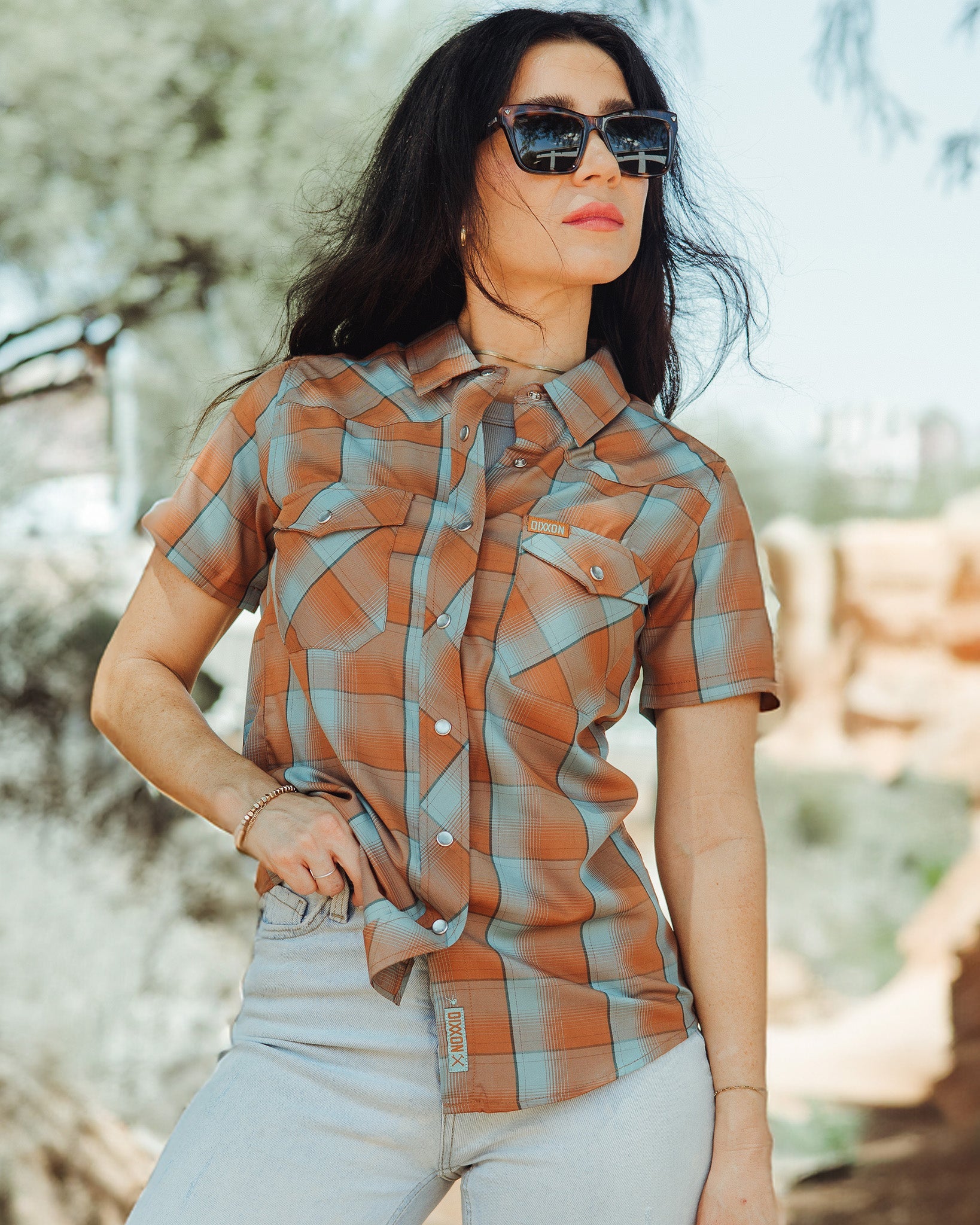 Women's The Frontier Bamboo Short Sleeve - Lasso - Dixxon Flannel Co.