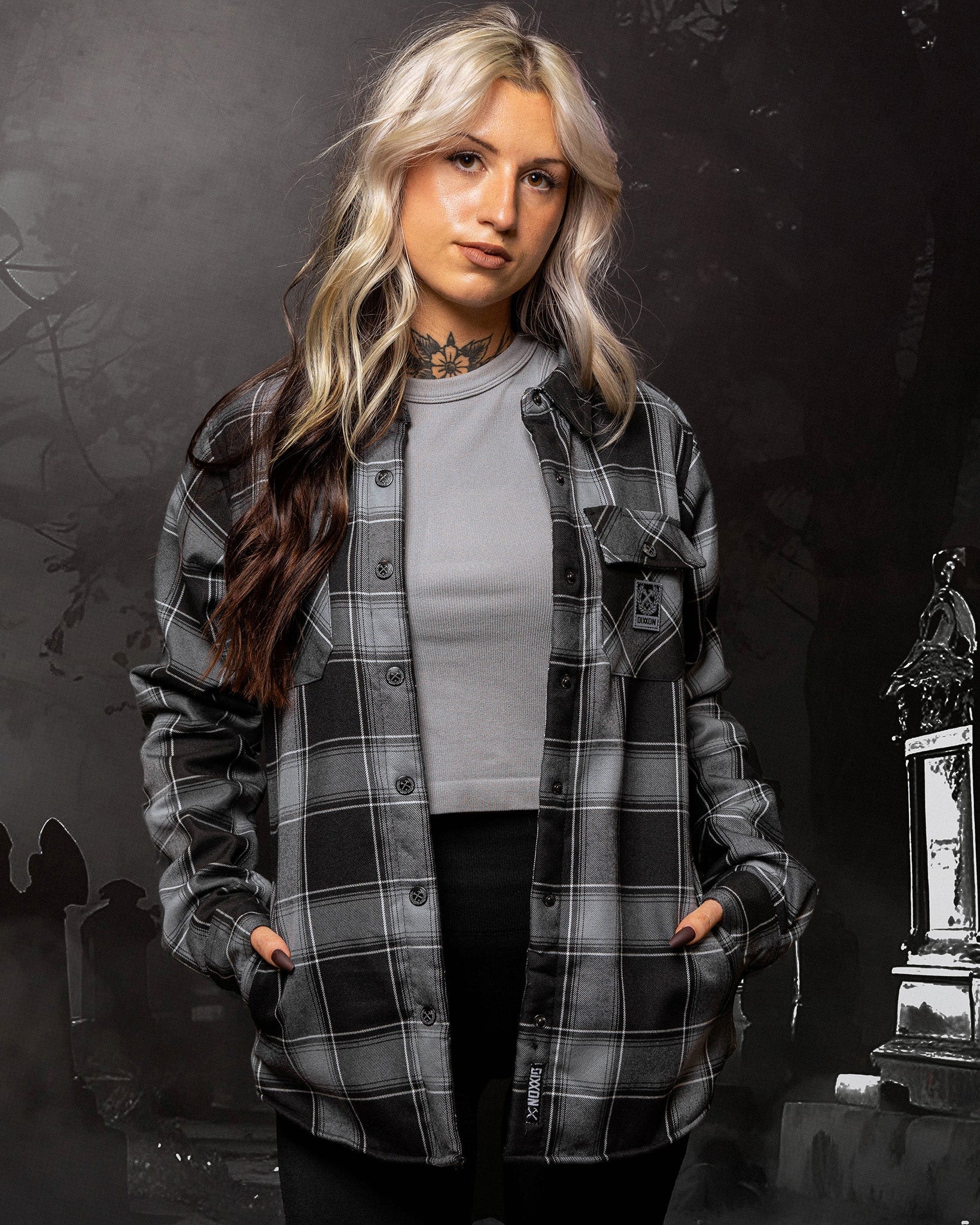 Dixxon Women's Graveyard Sherpa Flannel Jacket - Shop Today