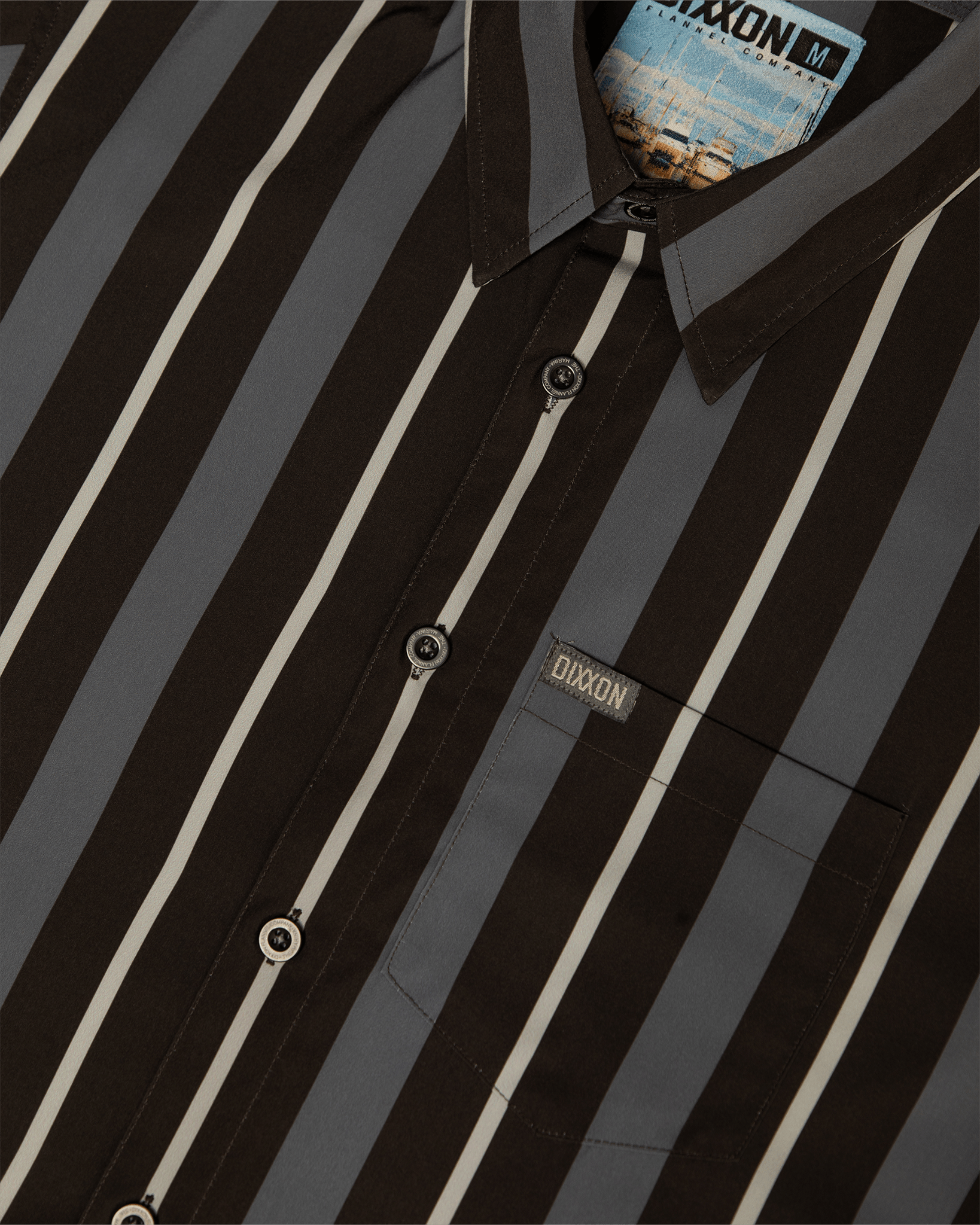 Women's The Marina Party Shirt - Gray & Black - Dixxon Flannel Co.