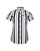 Women's The Marina Party Shirt - Navy & White - Dixxon Flannel Co.