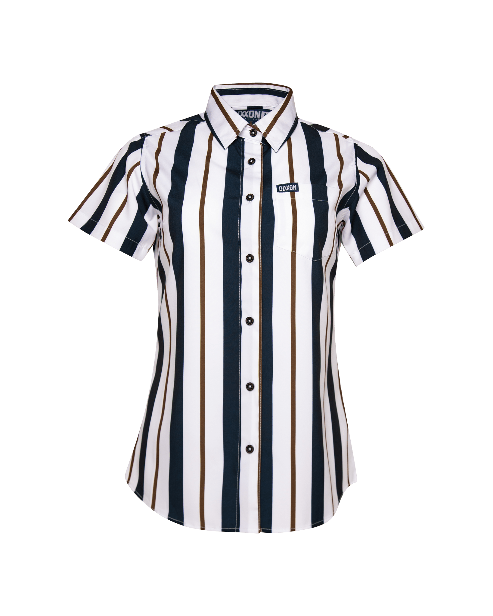 Women's The Marina Party Shirt - Navy & White - Dixxon Flannel Co.