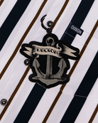 Women's The Marina Party Shirt - Navy & White - Dixxon Flannel Co.