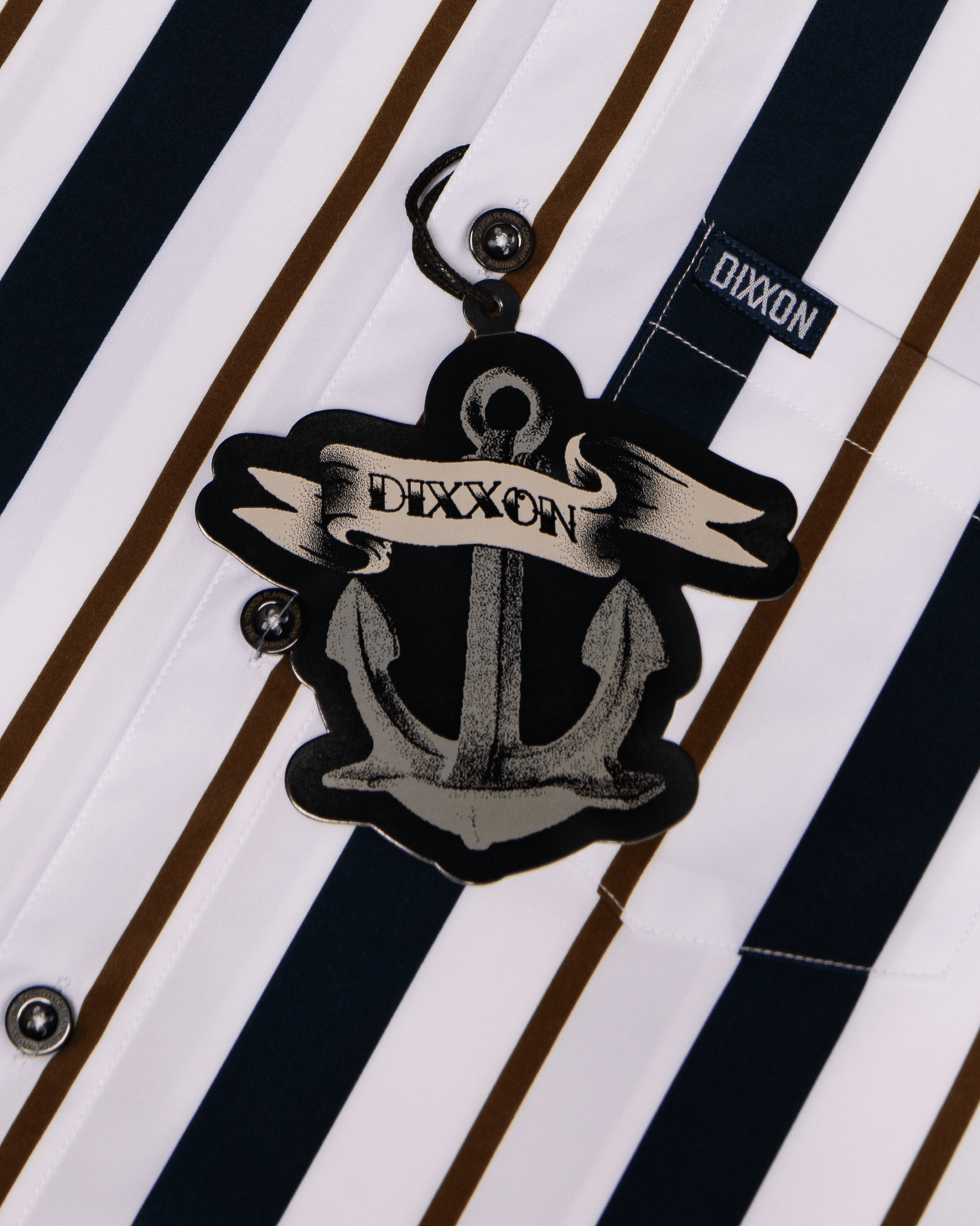 Women's The Marina Party Shirt - Navy & White - Dixxon Flannel Co.