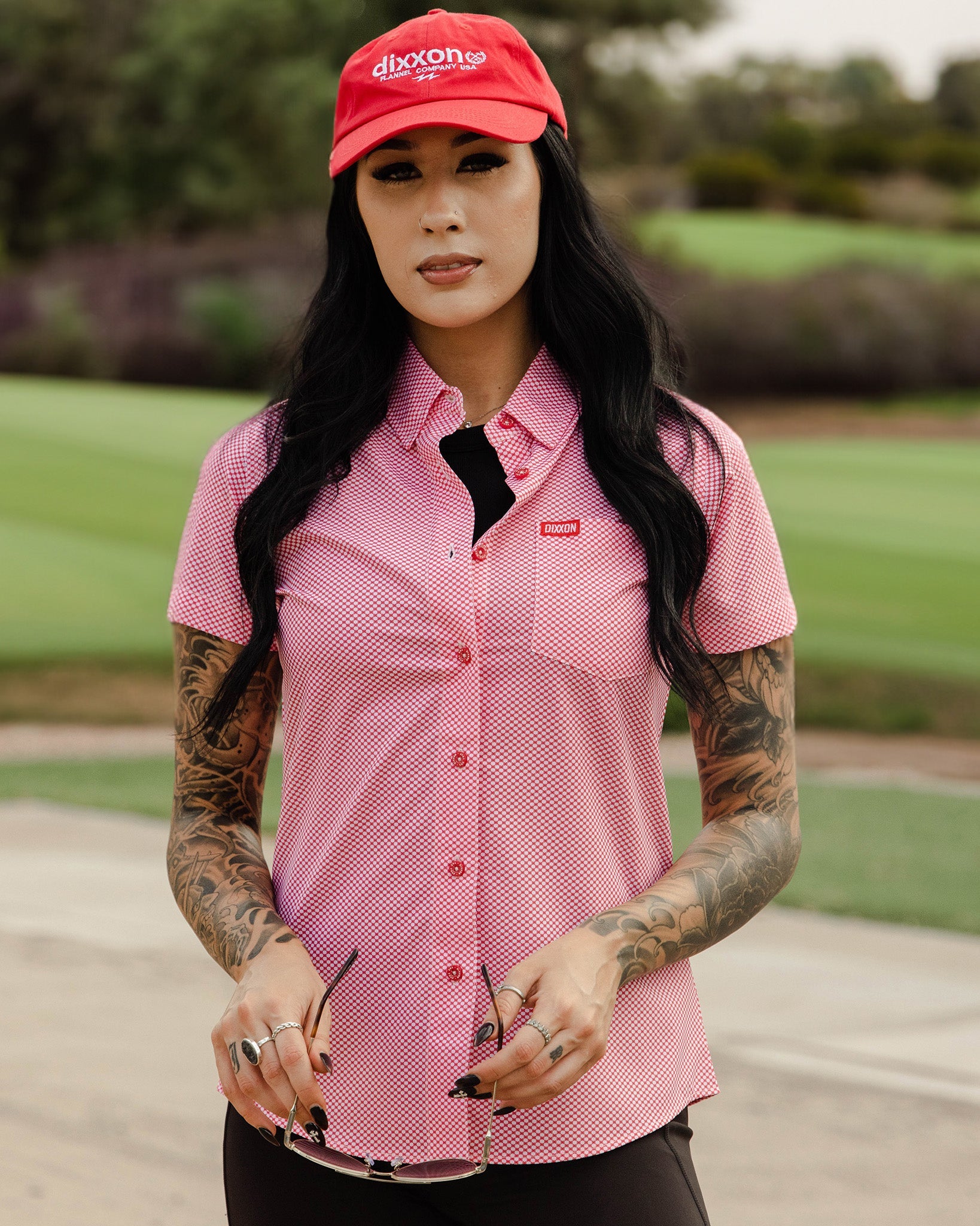 Women's The Trap Party Shirt - Red & White - Dixxon Flannel Co.