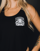 Women's Two Faced Flowy Tank - Black - Dixxon Flannel Co.