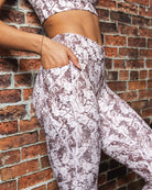 Women's Untamed Leggings - Brown Snakeskin - Dixxon Flannel Co.